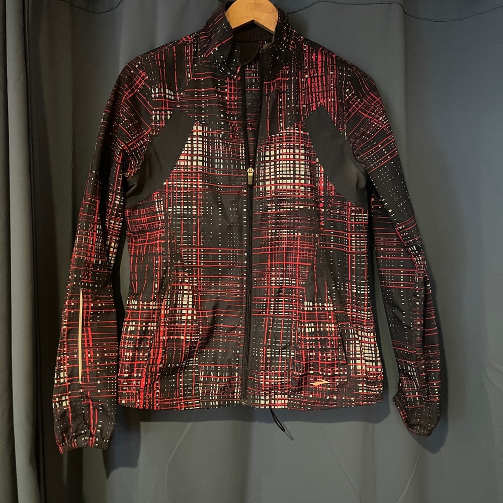 Brooks Black and Red Running Jacket